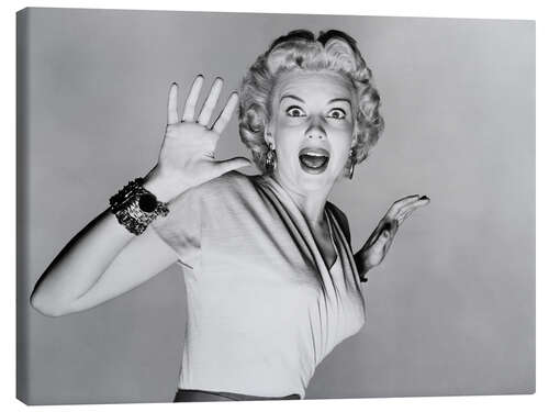 Leinwandbild Kathleen Hughes in "Gefahr aus dem Weltall", 1953