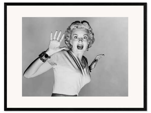 Gerahmter Kunstdruck Kathleen Hughes in "Gefahr aus dem Weltall", 1953
