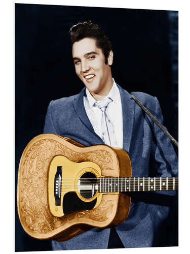 Foam board print Elvis Presley on the Ed Sullivan Show, 1956