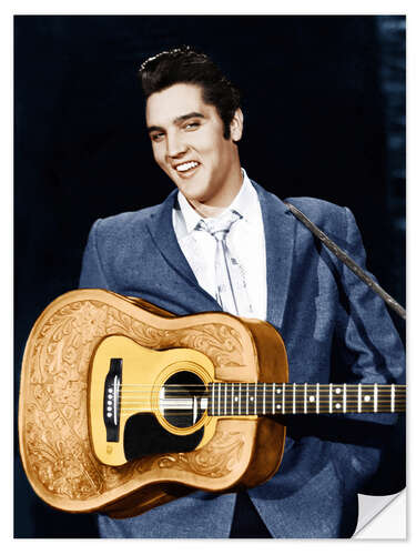 Naklejka na ścianę Elvis Presley on the Ed Sullivan Show, 1956