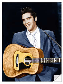 Muursticker Elvis Presley on the Ed Sullivan Show, 1956