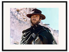 Gerahmter Kunstdruck Clint Eastwood in "Für eine Handvoll Dollar", 1964 III