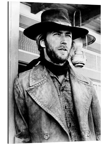 Aluminium print Clint Eastwood in "High Plains Drifter", 1973