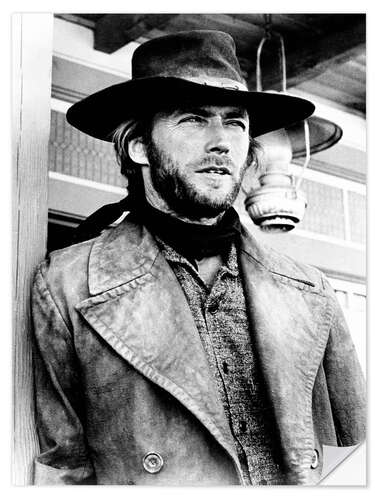 Sticker mural Clint Eastwood in "High Plains Drifter", 1973