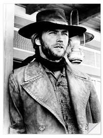 Selvklæbende plakat Clint Eastwood in "High Plains Drifter", 1973