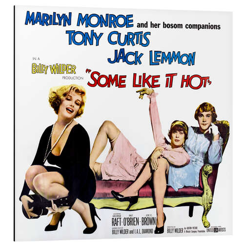 Aluminium print Some Like it Hot, 1959