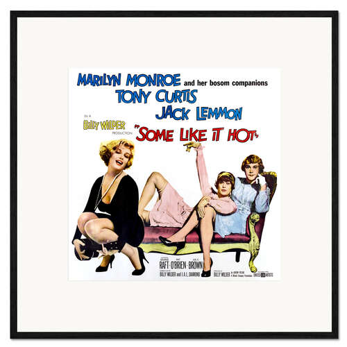 Gerahmter Kunstdruck Manche mögen’s heiß (englisch), 1959