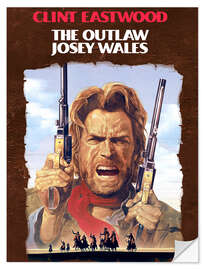 Selvklebende plakat Clint Eastwood - The Outlaw Josey Wales