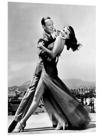 Hartschaumbild Fred Astaire, Rita Hayworth in "Reich Wirst Du Nie", 1941