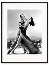 Gerahmter Kunstdruck Fred Astaire, Rita Hayworth in "Reich Wirst Du Nie", 1941