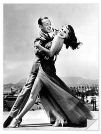 Selvklæbende plakat Fred Astaire, Rita Hayworth in "You'll Never Get Rich", 1941