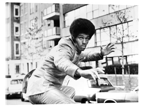 Stampa su vetro acrilico Jim Kelly in "Three The Hard Way", 1974