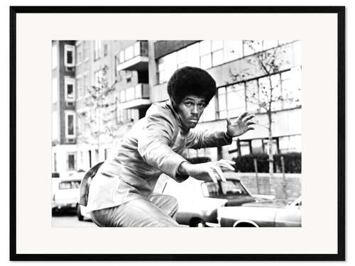 Kunsttryk i ramme Jim Kelly in "Three The Hard Way", 1974