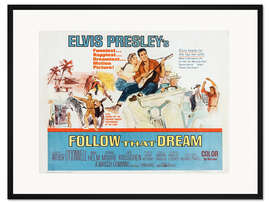 Gerahmter Kunstdruck Anne Helm, Elvis Presley - Ein Sommer in Florida (englisch)