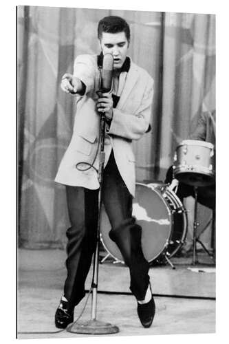 Galleritryck Elvis Presley performs on The Milton Berle Show, 1956