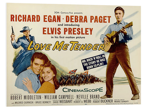 PVC print Elvis Presley - Love Me Tender