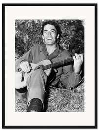 Gerahmter Kunstdruck Gregory Peck in "Duell in der Sonne", 1946