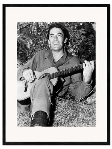 Ingelijste kunstdruk Gregory Peck in "Duel in the Sun", 1946