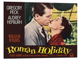 Bilde på skumplate Gregory Peck, Audrey Hepburn - Roman Holliday