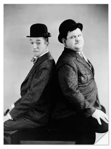 Naklejka na ścianę Stan Laurel, Oliver Hardy in "Our Wife", 1931