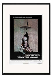 Gerahmter Kunstdruck Clint Eastwood - Flucht von Alcatraz (englisch), 1979
