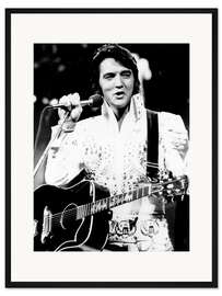 Gerahmter Kunstdruck Elvis in "Aloha From Hawaii", 1973