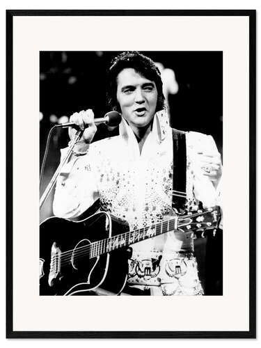 Kehystetty taidepainatus Elvis in "Aloha From Hawaii", 1973