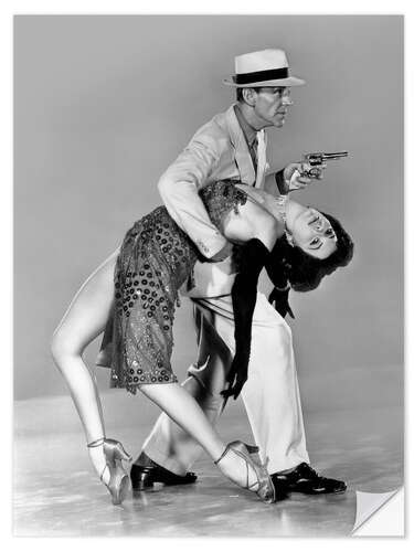 Selvklebende plakat Cyd Charisse, Fred Astaire, 1953