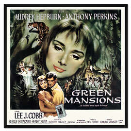 Gerahmter Kunstdruck Audrey Hepburn - Tropenglut (englisch), 1959