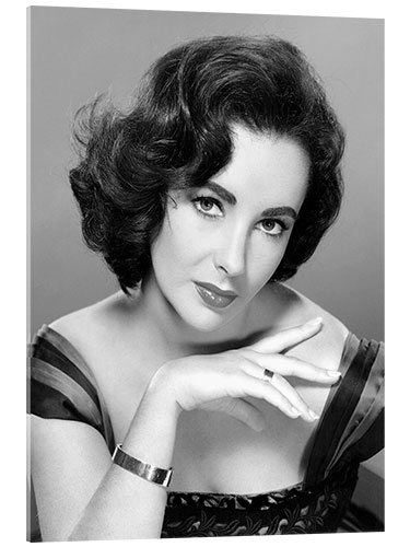 Acrylic print Elizabeth Taylor, 1950s