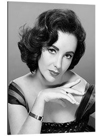 Tableau en aluminium Elizabeth Taylor, 1950s