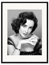 Inramat konsttryck Elizabeth Taylor, 1950s