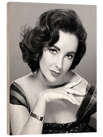 Holzbild Elizabeth Taylor, 1950er