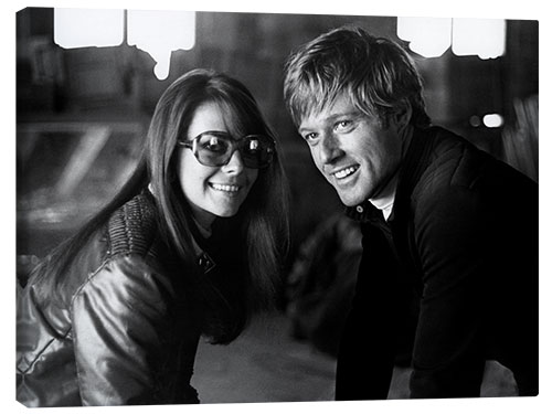 Canvas print Natalie Wood, Robert Redford in "Downhill Racer"