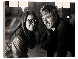 Stampa su legno Natalie Wood, Robert Redford in &quot;Downhill Racer&quot;