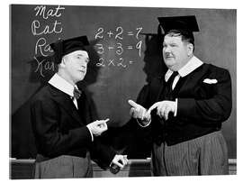 Acrylic print Stan Laurel, Oliver Hardy in &quot;A Chump At Oxford&quot;