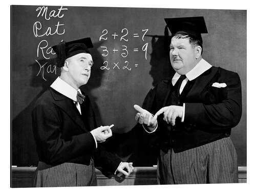 Cuadro de aluminio Stan Laurel, Oliver Hardy in "A Chump At Oxford"