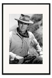 Gerahmter Kunstdruck Clint Eastwood in "Tausend Meilen Staub"