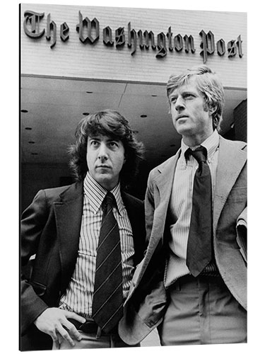 Cuadro de aluminio Dustin Hoffman, Robert Redford in "All The President's Men" II