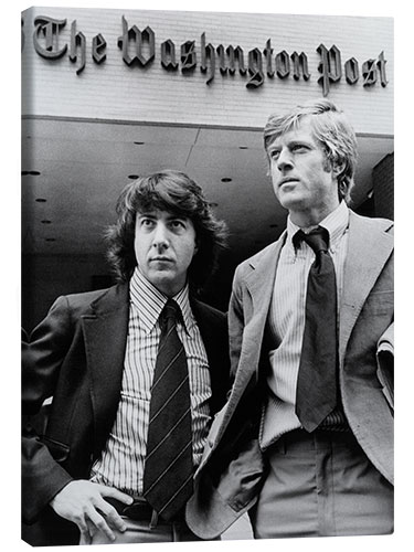 Canvastavla Dustin Hoffman, Robert Redford in "All The President's Men" II