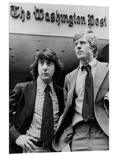 Tableau en PVC Dustin Hoffman, Robert Redford in "All The President's Men" II