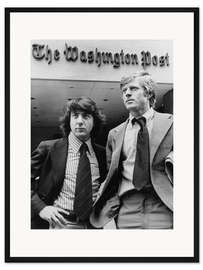 Gerahmter Kunstdruck Dustin Hoffman, Robert Redford in "Die Unbestechlichen" II