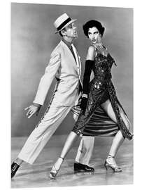 Foam board print Fred Astaire, Cyd Charisse, 1953