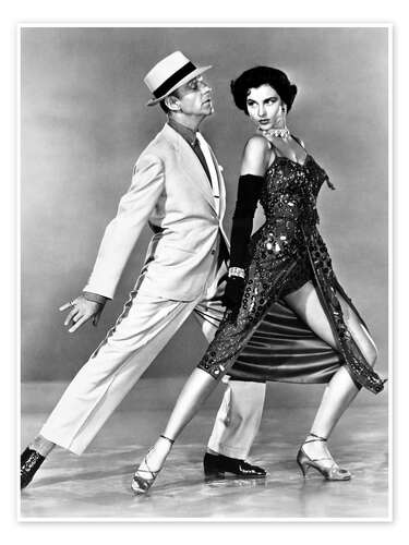 Póster Fred Astaire, Cyd Charisse, 1953