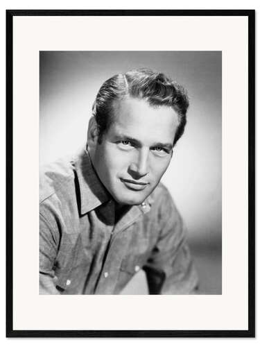 Impresión de arte enmarcada Paul Newman, 1962