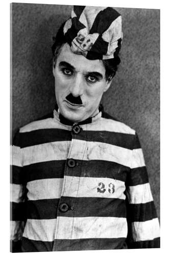 Tableau en verre acrylique Charlie Chaplin in "The Adventurer", 1917