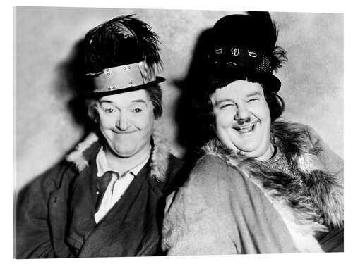 Acrylic print Stan Laurel, Oliver Hardy in "The Bohemian Girl", 1936