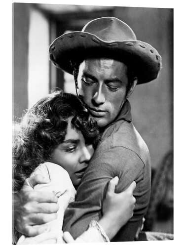 Acrylic print Jennifer Jones, Gregory Peck in "Duel in the Sun", 1946