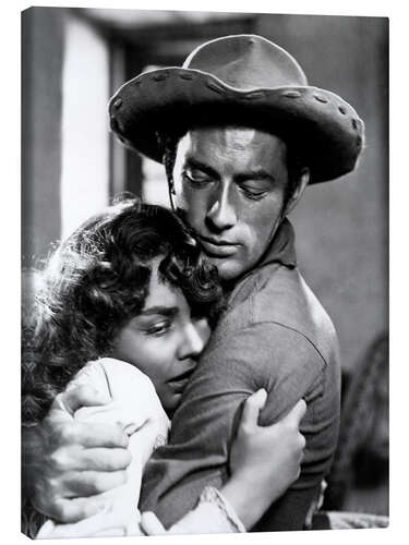 Canvas print Jennifer Jones, Gregory Peck in "Duel in the Sun", 1946