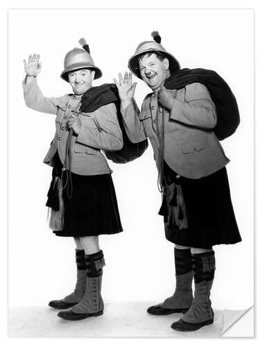 Naklejka na ścianę Laurel & Hardy in "Bonnie Scotland", 1935 I